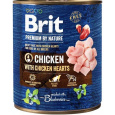 Brit Premium by Nature dog Chicken with Hearts 6 x 800 g konzerva