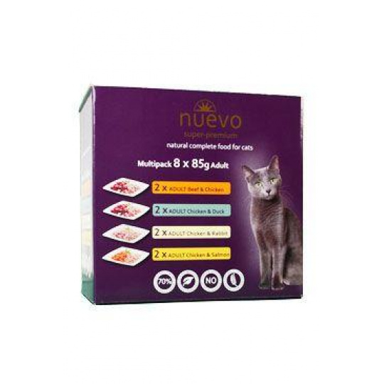 Nuevo mačka kapsička Adult Multipack 8x85g Nuevo mačka kapsička Adult Multipack 8x85g