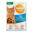 Iams Cat Adult tuniak a sleď v želé kapsička 85g