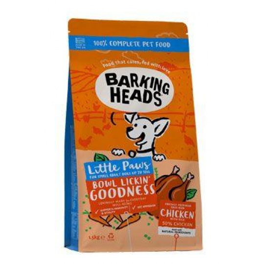 BARKING HEADS Little Paws Bowl Lickin Good Chick 1,5kg BARKING HEADS Little Paws Bowl Lickin Good Chick 1,5kg