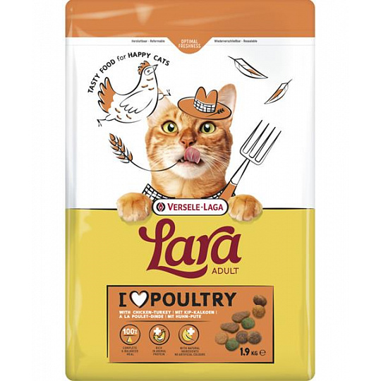VL Lara Premium Cat Adult Turkey & Chicken - morčacie a kuracie 1,9 kg