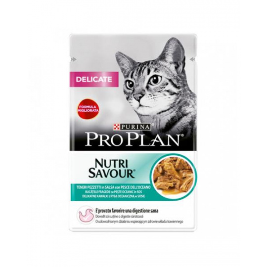 ProPlan MO Cat Adult delicate morské ryby kapsička 26x85 g ProPlan MO Cat Adult delicate morské ryby kapsička 26x85 g