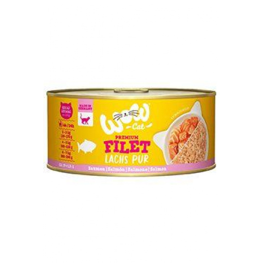 WOW Cat konzerva Adult Filet PUR losos 70g