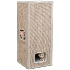 Škrabací veža JUNO, 3 poschodia, 116 cm, sivá Škrabací veža JUNO, 3 poschodia, 116 cm, sivá