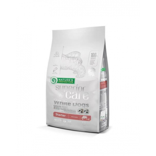Natures P Superior care white dog puppies starter all breeds salmon 1,5 kg Natures P Superior care white dog puppies starter all breeds salmon 1,5 kg