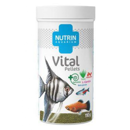 Nutrin Aquarium Vital Pellets Akvarijné ryby 110g Nutrin Aquarium Vital Pellets Akvarijné ryby 110g