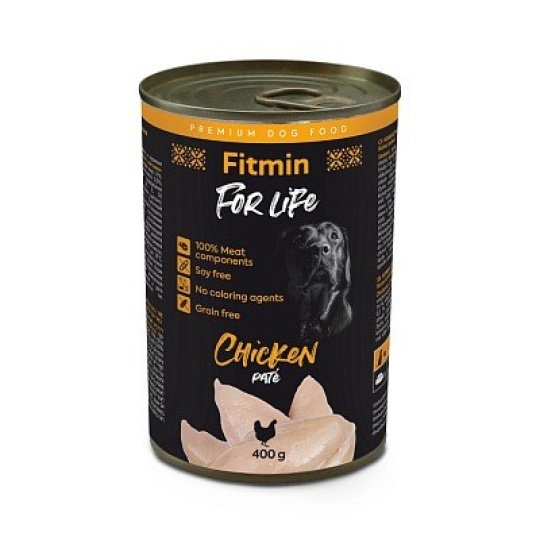 FITMIN for Life Chicken Pate - Mokré krmivo pro psy 400g