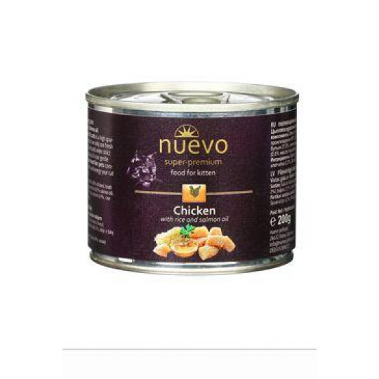 Nuevo mačiatko kura konz. 200g