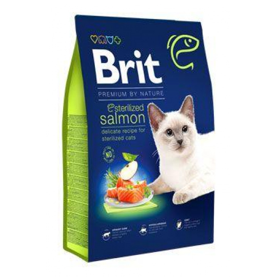 Brit Premium Cat by Nature Sterilized Salmon 300g Brit Premium Cat by Nature Sterilized Salmon 300g