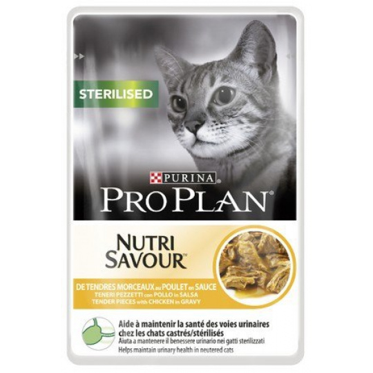 PURINA Pro Plan Cat Sterilised Kuře - mokré krmivo pro kočky - 85g