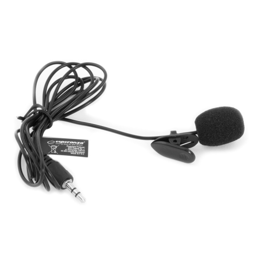 Esperanza EH178 Mikrofon s klipem černý