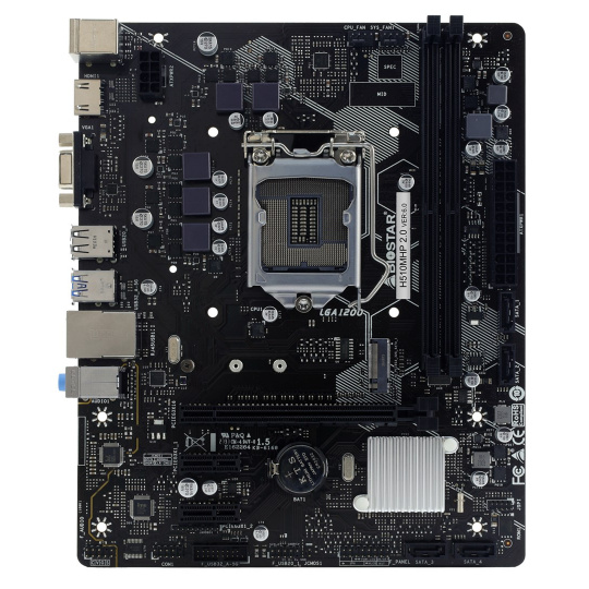 Biostar H510MHP 2.0 základní deska Intel H510 LGA 1200 (Socket H5) Micro ATX