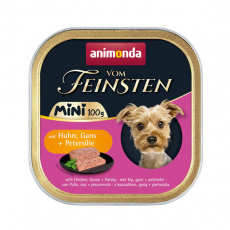 ANIMONDA paštéta Vom Feinsten MINI - kuracie, husacie, petržlen pre psy 100 g