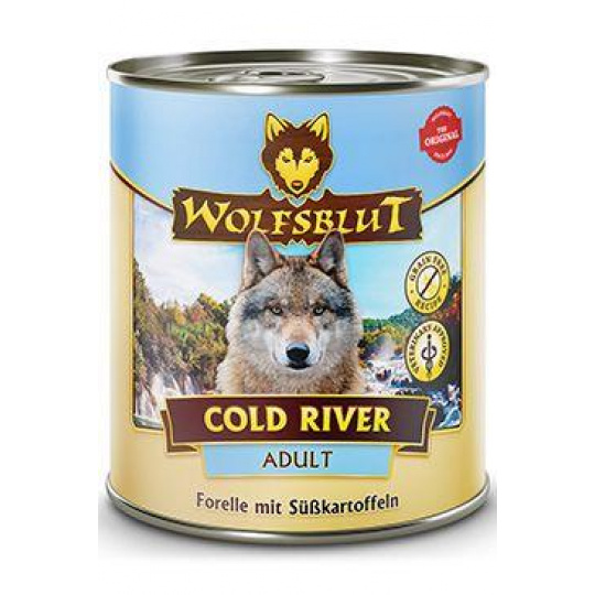Wolfsblut Dog Adult Cold River konz. 800g Wolfsblut Dog Adult Cold River konz. 800g