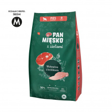 PAN MIĘSKO with herbs Beef with rabbit M - suché krmivo pro psy - 20kg