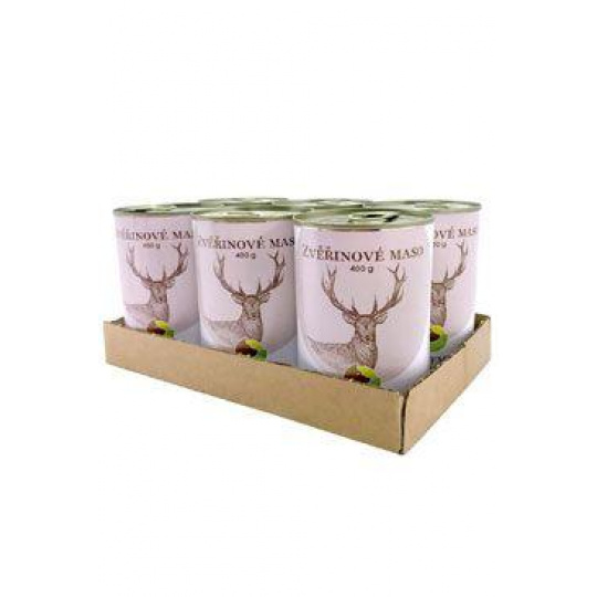 BOHEMIA MASO Zverinové vo vlastnej šťave SIX PACK6x400g BOHEMIA MASO Zverinové vo vlastnej šťave SIX PACK6x400g