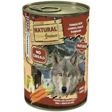 Natural Greatness zvěřina, mrkev, hruška, konzerva pro psy 400 g