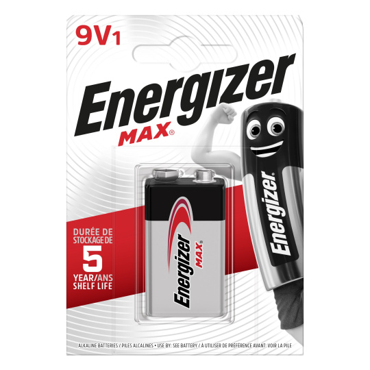 Baterie Energizer Max 426660 9V 6LR61, 1 kus, Eco pack