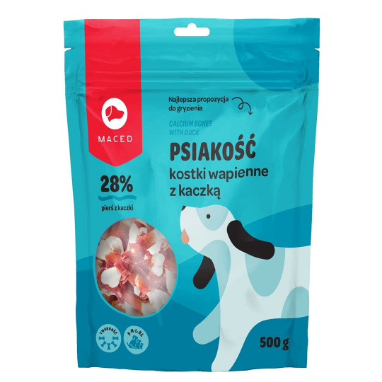 MACED Calcium bones with duck - žvýkačka pro psy - 500g