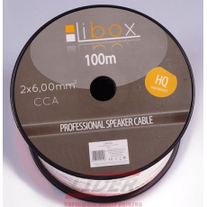 Libox Kabel głośnikowy 2x6,00mm LB0049 audio kabel 100 m Průhledná