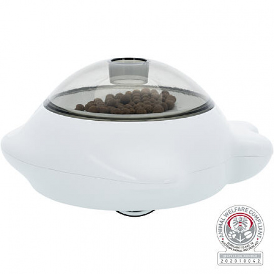 Snack Popper, zásobník vypúšťajúci maškrty - aktívna hračka, 21x10x12cm, biela Snack Popper, zásobník vypúšťajúci maškrty - aktívna hračka, 21x10x12cm, biela