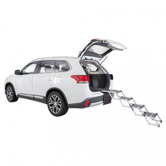 Skladacie schody 4-stupňové, 37 x 70 x 160 cm, do 75 kg, hliník/TPR Skladacie schody 4-stupňové, 37 x 70 x 160 cm, do 75 kg, hliník/TPR