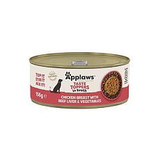 Applaws Dog konz. Toppers Broth kur.prsia s pečeňou 156g