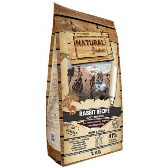 Natural Greatness Rabbit Recipe Mini Adult & Senior & Light /králik/
