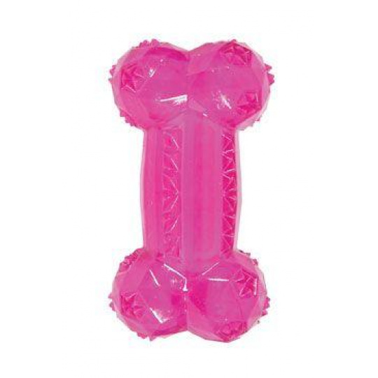 Hračka pes BONE TPR POP kosť 12cm ružová Zolux Hračka pes BONE TPR POP kosť 12cm ružová Zolux
