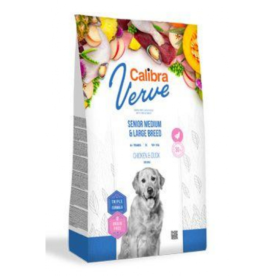 Calibra Dog Verve GF Senior M&L Chicken&Duck 12kg Calibra Dog Verve GF Senior M&L Chicken&Duck 12kg