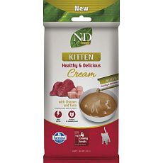Pamlsok Farmina Creamy N&D Prime Cat with Chicken & Tuna Kitten 60 g