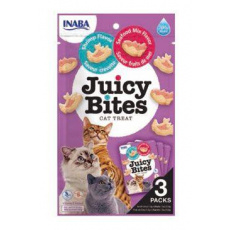 Pamlsek Inaba Juicy Bites cat Krevety & Plody mora 3 x 11,30 g