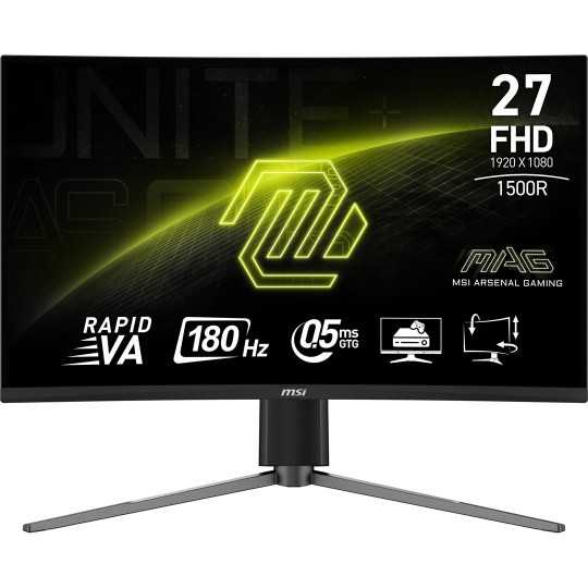 MSI MAG 27C6PF počítačový monitor 68,6 cm (27") 1920 x 1080 px Full HD Černá