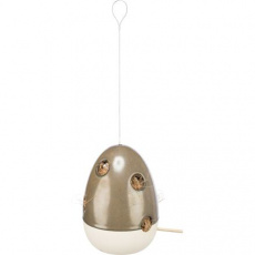 Keramický závesný zásobník pre hniezdny materiál, 12 × 12 × 16 cm