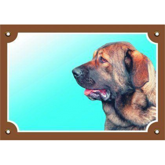 Farebná ceduľka Pozor pes, Španielsky mastin Farebná ceduľka Pozor pes, Španielsky mastin