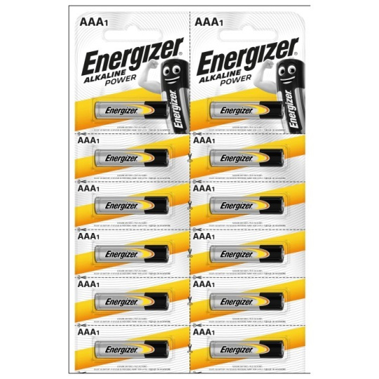 Energizer Alkaline Power AAA LR03 Baterie na jedno použití Alkalický 12 kusů