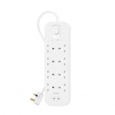 Belkin Connect Bílá 8 AC zásuvky / AC zásuvek 2 m