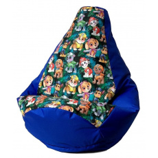 Sako taška pouffe Pear print cornflower-PAW Patrol XL 130 x 90 cm