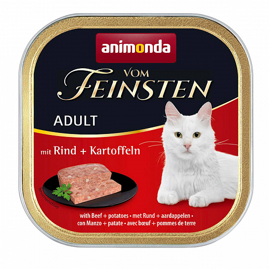 ANIMONDA paštéta ADULT - hovädzie + zemiaky pre mačky 100g
