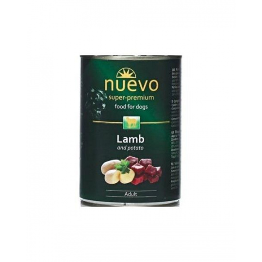 NUEVO dog Adult Lamb & Potato bal. 6 x 400 g konzerva NUEVO dog Adult Lamb & Potato bal. 6 x 400 g konzerva