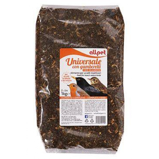 Krmivo pre vtáky All OLANDESE mäkkožravé s hmyzom 1kg