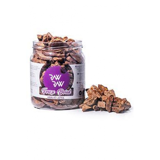 Raw Raw pochoutka mrazem sušená Králičí játra 80g