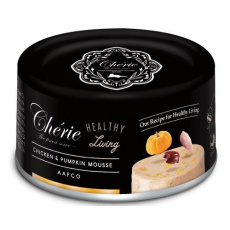 CHERIE Chicken and pumpkin mousse - mokré krmivo pro kočky - 80g