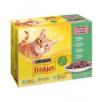 Nestlé Friskies cat Multipack hovädzie&kuracie&tuniak&treska kapsička 12x85 g