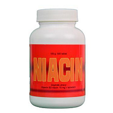 Niacín vitamín B3 500tbl