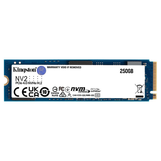 KINGSTON SSD 250GB NV2 M.2 2280 PCIE 4.0 NVME DISK