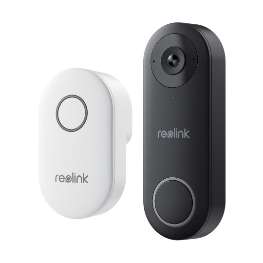 Reolink D340W - 5MP videozvonek se zvoněním, 2,4/5 GHz Wi-Fi, detekce osob, obousměrný zvuk, spolupracuje s NVR, bílý