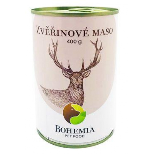 BOHEMIA MASO Zverinové vo vlastnej šťave 400g