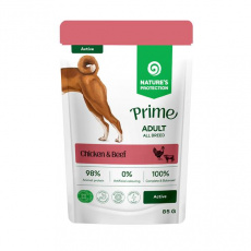 Natures P Prime KAPSIČKA dog adult active chicken&beef 85 g Natures P Prime KAPSIČKA dog adult active chicken&beef 85 g