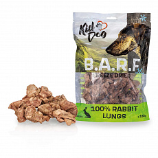 KIDDOG B.A.R.F. 100 % Rabbit Lungs freeze dried - králičie pľúca sušené mrazom 180 g KIDDOG B.A.R.F. 100 % Rabbit Lungs freeze dried - králičie pľúca sušené mrazom 180 g